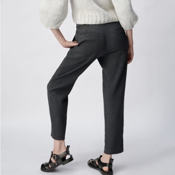 ZARA TEXTURED TROUSERS - Picture 8 of 9